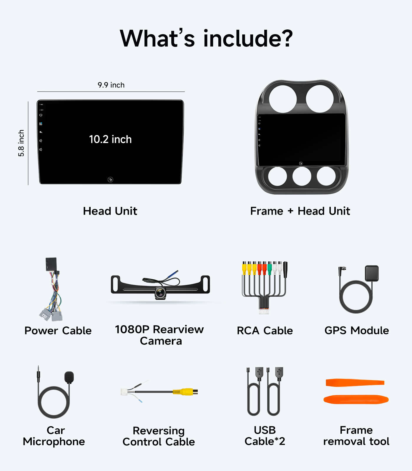 Car Radio for Jeep Compass Patriot 2010-2016, Wireless CarPlay Android Auto - Image 6