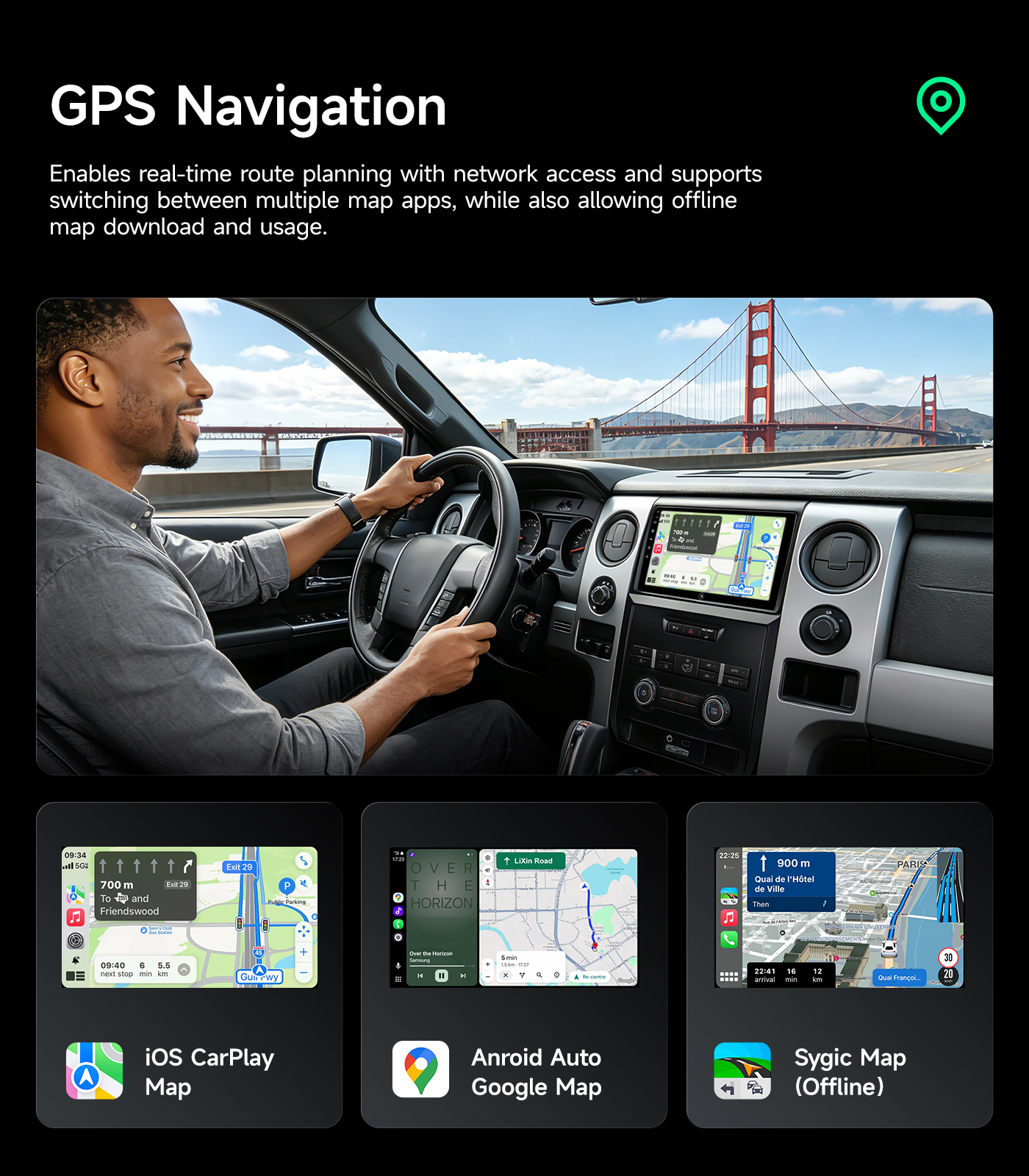 Car Radio Stereo for Ford F150 2009-2014, Wireless CarPlay Android Auto - Image 8